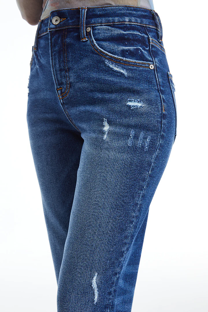 Bayeas HIgh Rise Tapered Jean Bluebell