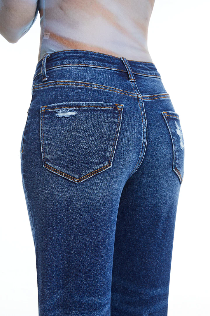 Bayeas HIgh Rise Tapered Jean Bluebell