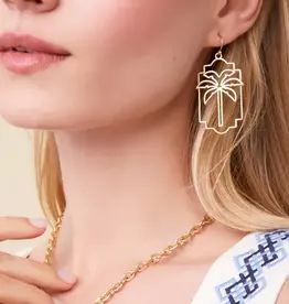 Spartina Palm Geo Earrings