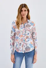 French Dressing Classic Shirt Ivory Damask