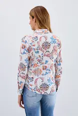 French Dressing Classic Shirt Ivory Damask