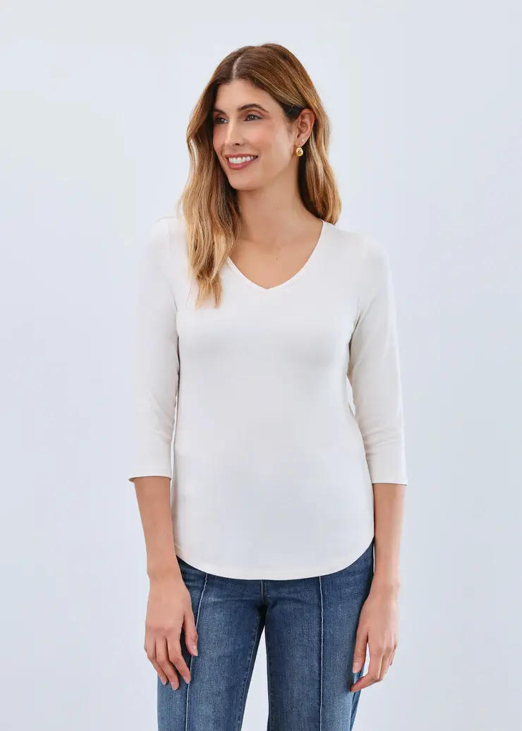 French Dressing V Neck Top