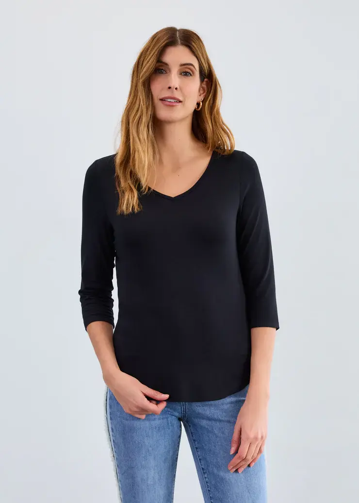 French Dressing V Neck Top