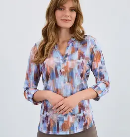 French Dressing Henley Top Rookery