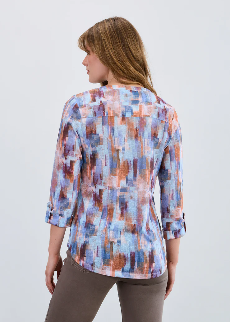 French Dressing Henley Top Rookery