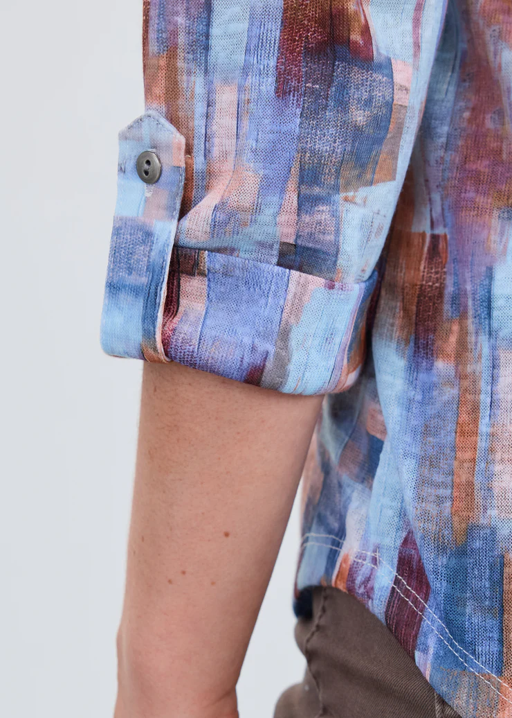 French Dressing Henley Top Rookery