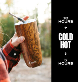 S'well 24oz Tumbler w/ Straw Teakwood