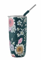 S'well 24oz Tumbler w/ Straw Midnight Botanicals