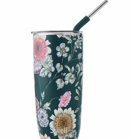 S'well 24oz Tumbler w/ Straw Midnight Botanicals