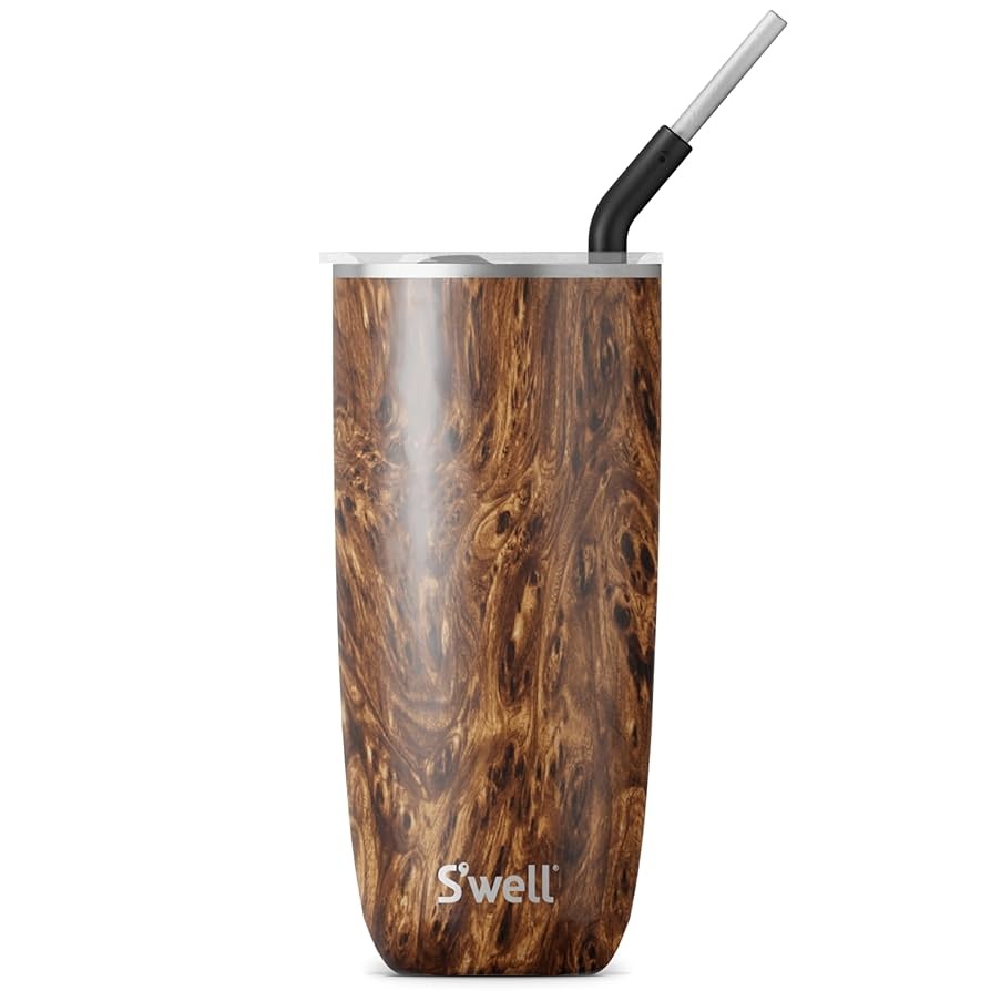 S'well 24oz Tumbler w/ Straw Teakwood