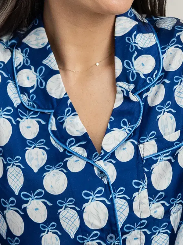 Mary Square Twas the Night PJ Top