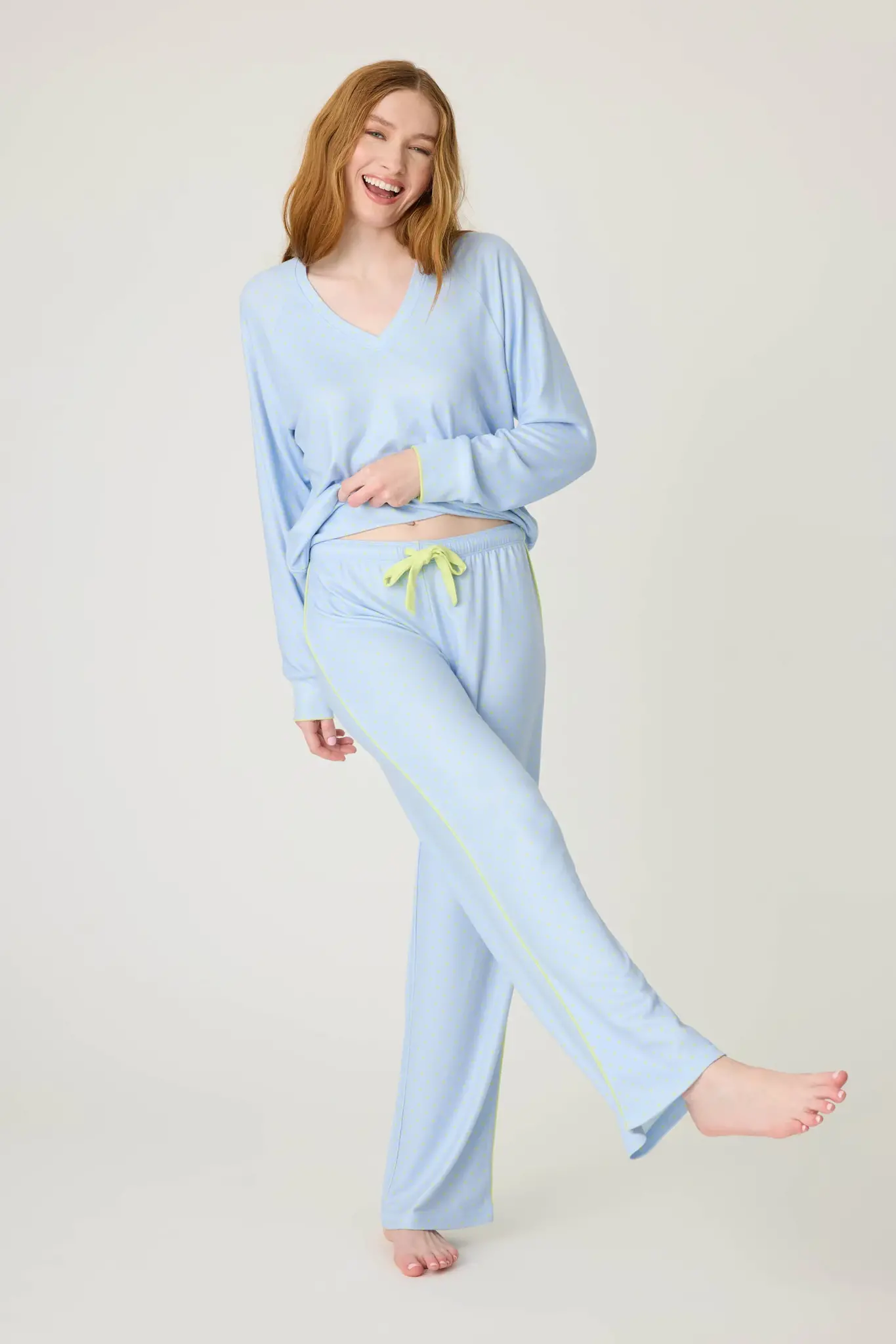 PJ Salvage Beautiful Life Polka Dot Top