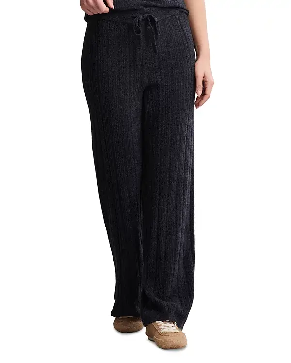 Barefoot Dreams Cable Knit Pant Black