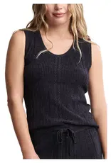 Barefoot Dreams Cable Knit Tank Black