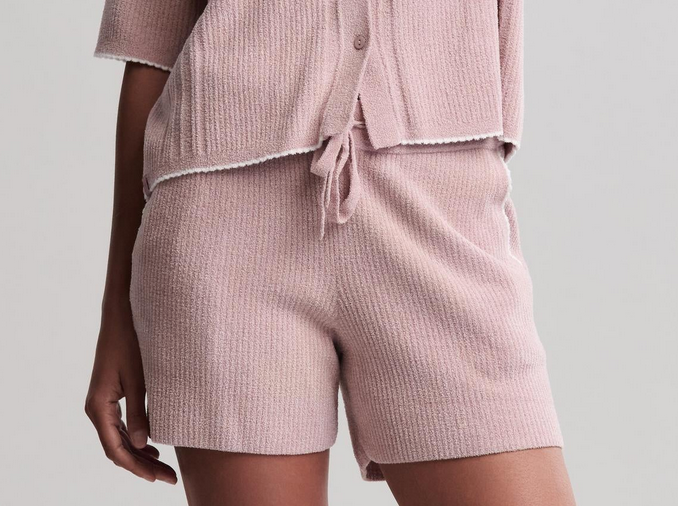 Barefoot Dreams Scallop Short Teaberry