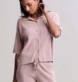 Barefoot Dreams Scallop Top Teaberry