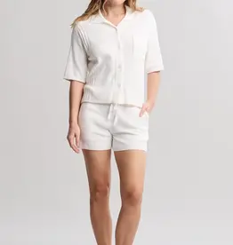 Barefoot Dreams Scallop Top Pearl