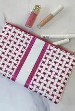 OTG Laura Weave Hot Pink Clutch