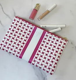 OTG Laura Weave Hot Pink Clutch