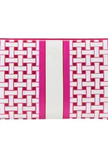OTG Laura Weave Hot Pink Clutch