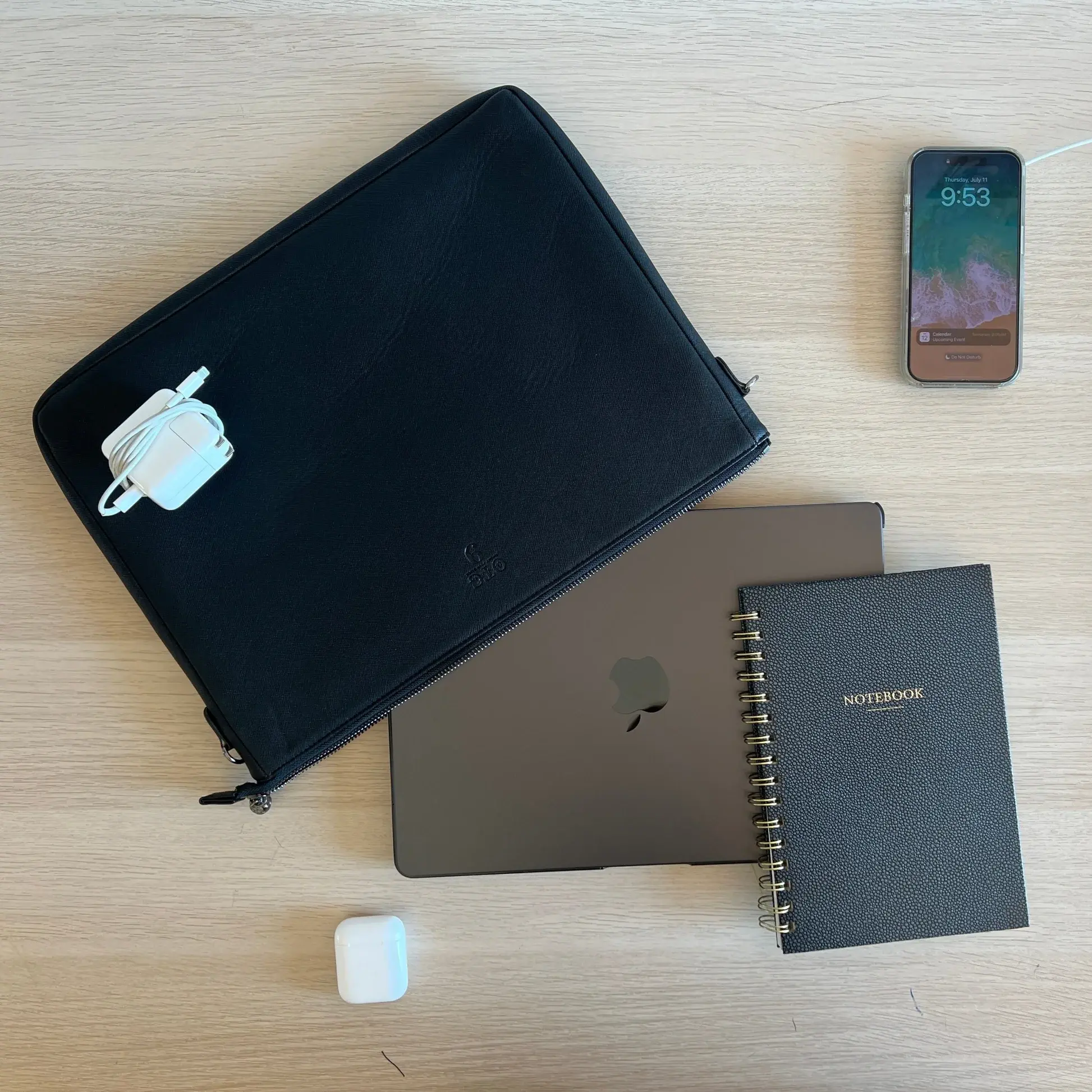 OTG Black Padded Crossbody Techie