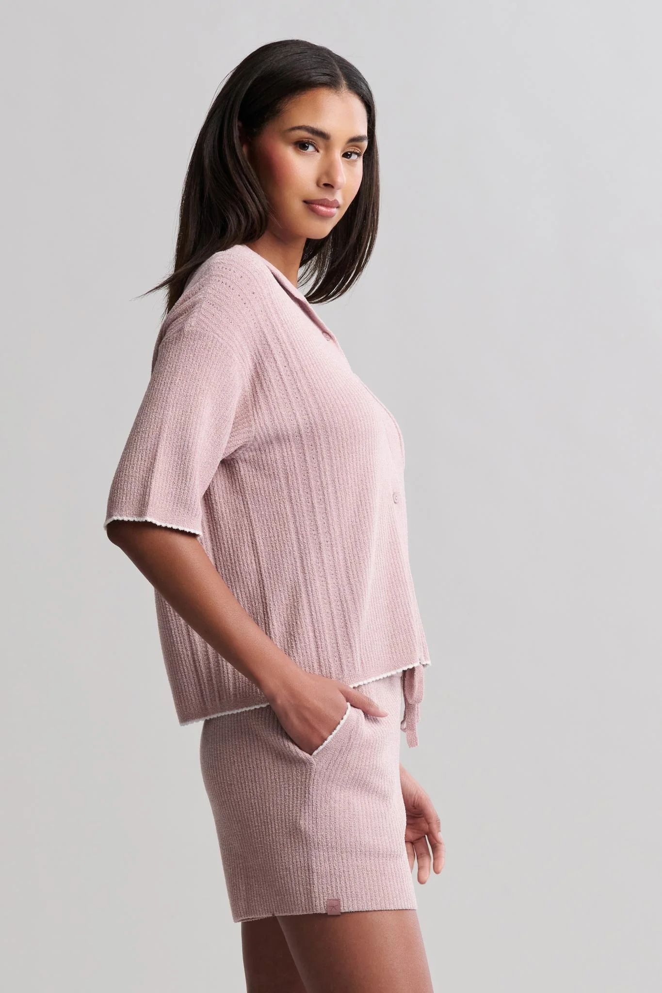 Barefoot Dreams Scallop Top Teaberry