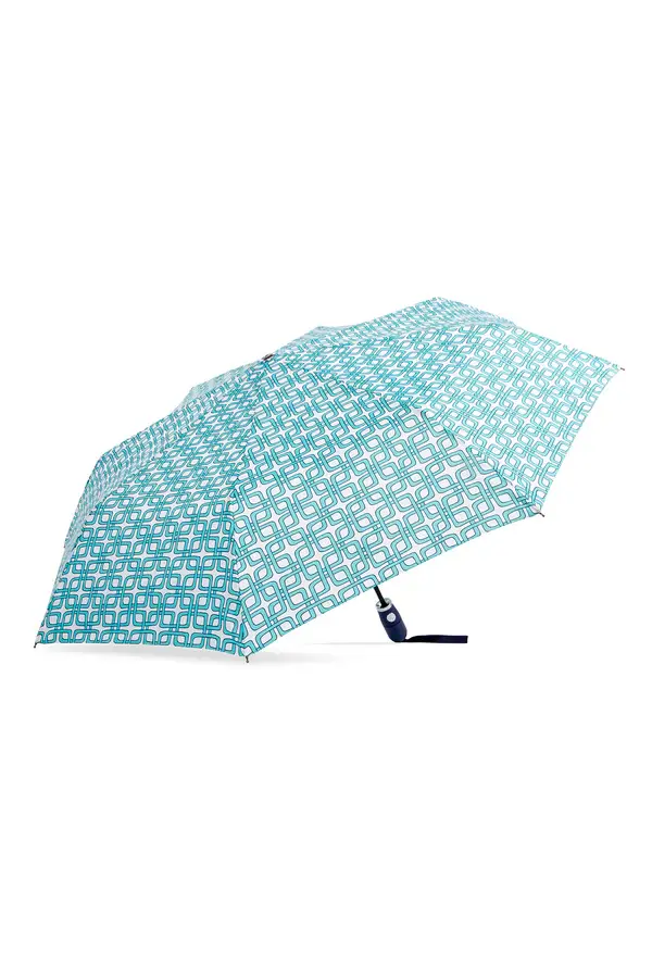Trina Turk Compact Umbrella Blue Breeze Block