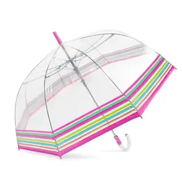 Trina Turk Clear Bubble Umbrella Sole Stripes