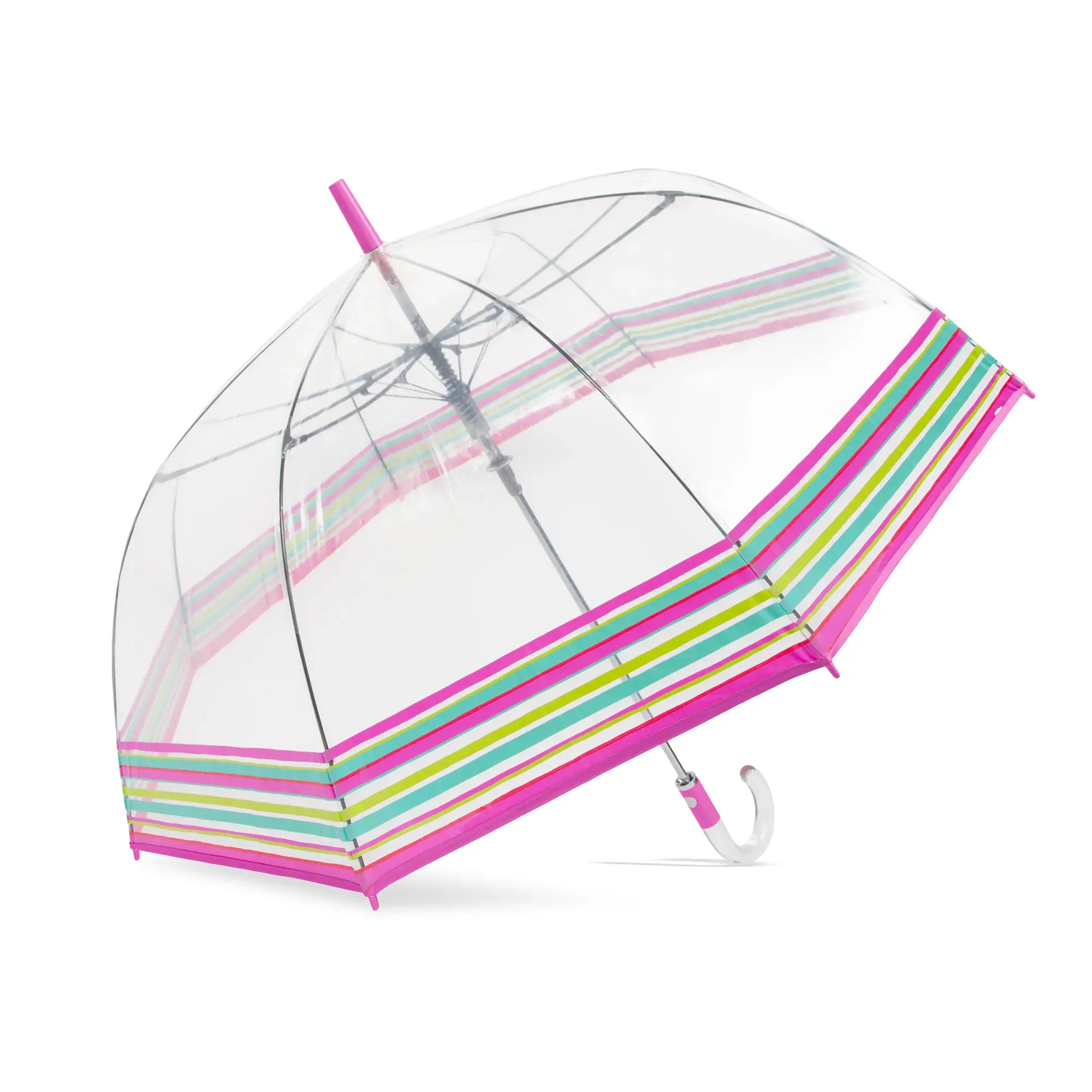 Trina Turk Clear Bubble Umbrella Sole Stripes