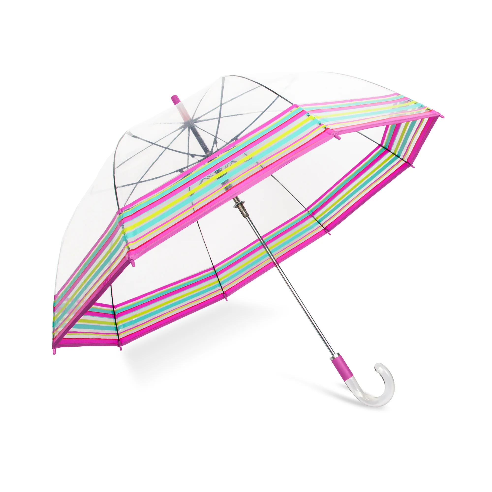 Trina Turk Clear Bubble Umbrella Sole Stripes