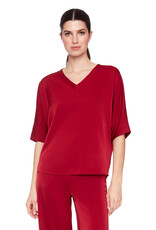 Up Belize Satin Top Lava