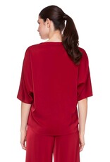 Up Belize Satin Top Lava