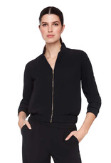 Up Vegan Silk Bomber Jacket Black