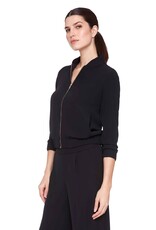 Up Vegan Silk Bomber Jacket Black