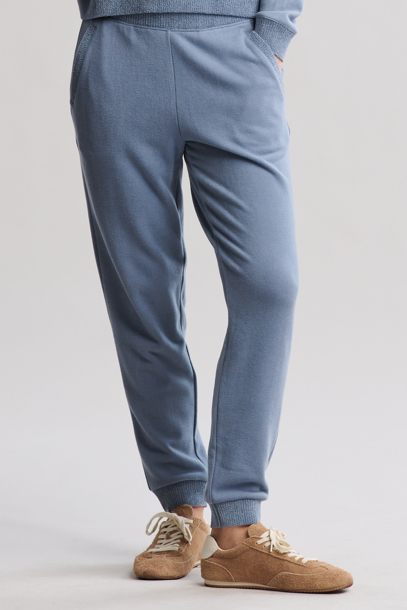 Barefoot Dreams Brushed Fleece Jogger Blue Dusk