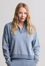 Barefoot Dreams Brushed Fleece Pullover Blue Dusk