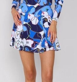 G Lifestyle Godet Skort Blue Link