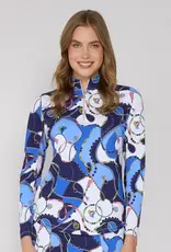 G Lifestyle Quarter Zip Top Blue Link