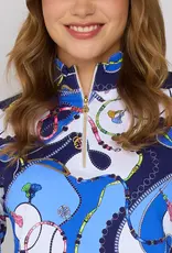 G Lifestyle Quarter Zip Top Blue Link