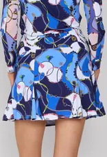 G Lifestyle Godet Skort Blue Link