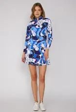 G Lifestyle Godet Skort Blue Link