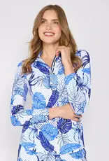 G Lifestyle Button Down Polo Blue Oasis