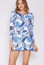 G Lifestyle Button Down Polo Blue Oasis