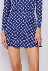 G Lifestyle Ruffle Skort Navy Geo