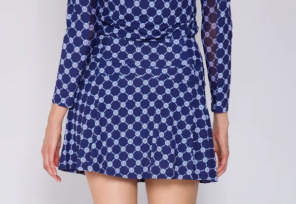 G Lifestyle Ruffle Skort Navy Geo