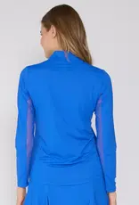 G Lifestyle Quarter Zip Top Royal Blue