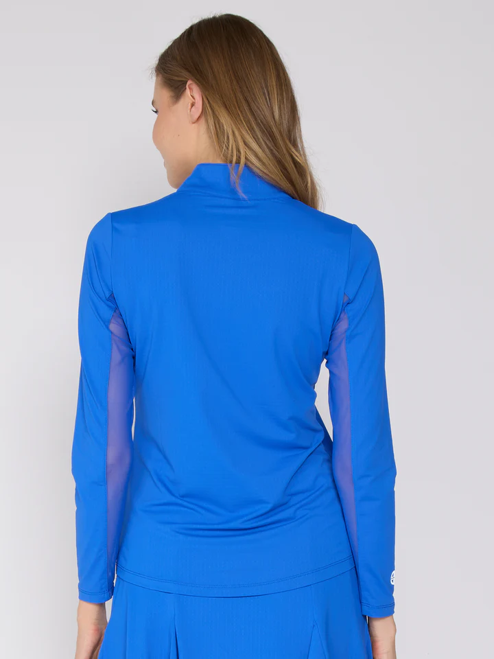 G Lifestyle Quarter Zip Top Royal Blue