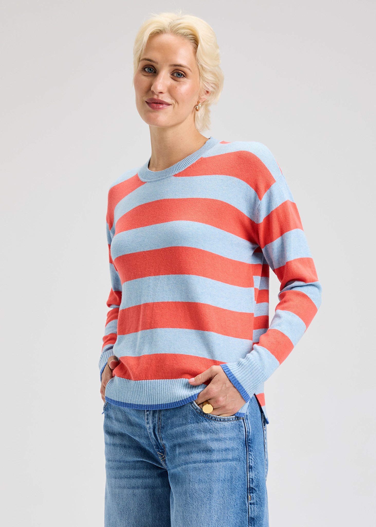 Zaket & Plover Stripe Crew Top