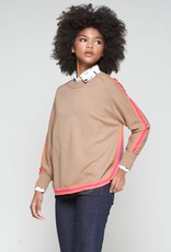 Vilagallo Camel Sweater w/ Trim