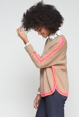 Vilagallo Camel Sweater w/ Trim